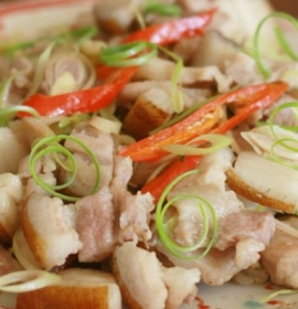 Heo rừng hấp gừng sả